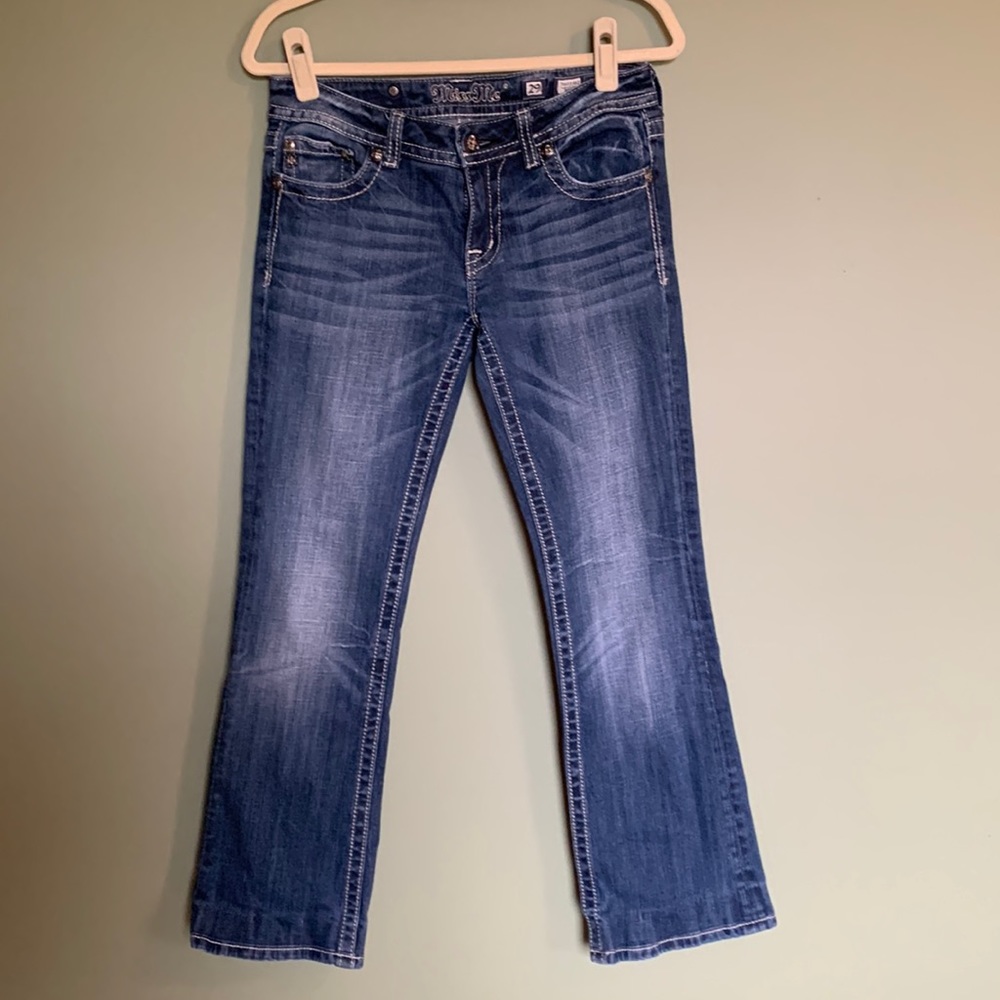 Size 29 Miss Me Jeans.  Hemmed to 28 inch inseam.